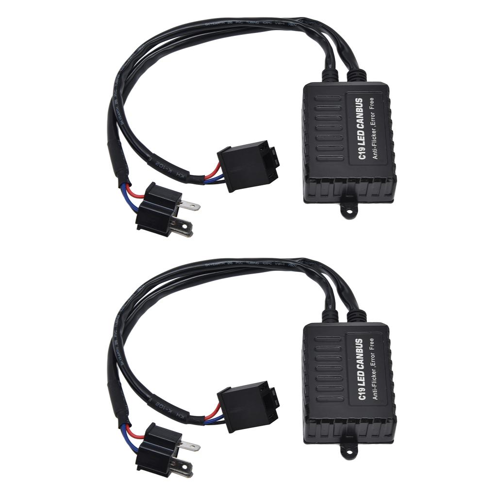 2 шт. светодиодный декодер Canbus C19 H4 универсальный антимерцающий жгут фильтр аксессуар для лампы фары