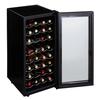 Wine Cellar 32 Bottles Storage 78L 12~18 Peltier Type Interior LED Mirror Glass PWC-781P-B
