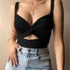 Сексуальные женские укороченные топы без рукавов, женская майка, повседневная майка-алкоголичка, женский топ-труба, женский
