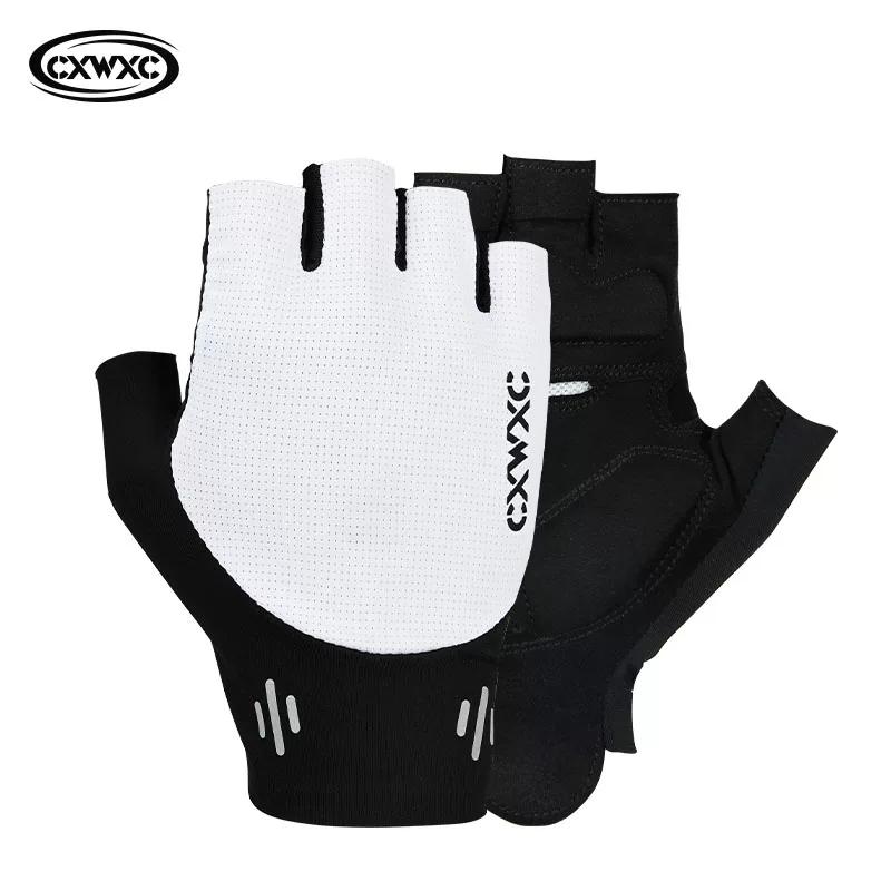 Cxwxc Bicycle Cycling Short-Finger Gloves Summer Half-Finger Breathable Road Mountain Bike Sports Sun Protection Gloves Autumn