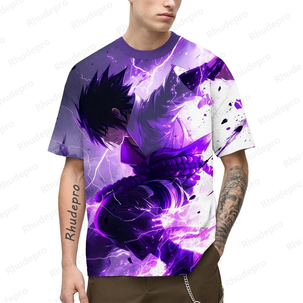 Футболки в стиле хип-хоп для мужчин, мужская футболка, новая одежда, Наруто, короткий рукав, косплей, большие размеры, одежда 2020 года, футболки, подарок, топы 2024 года