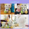 Adorable Cute Bear Plush Toy Fluffy Stuffed Animal Pillow Soft Cushion Gift For Girls