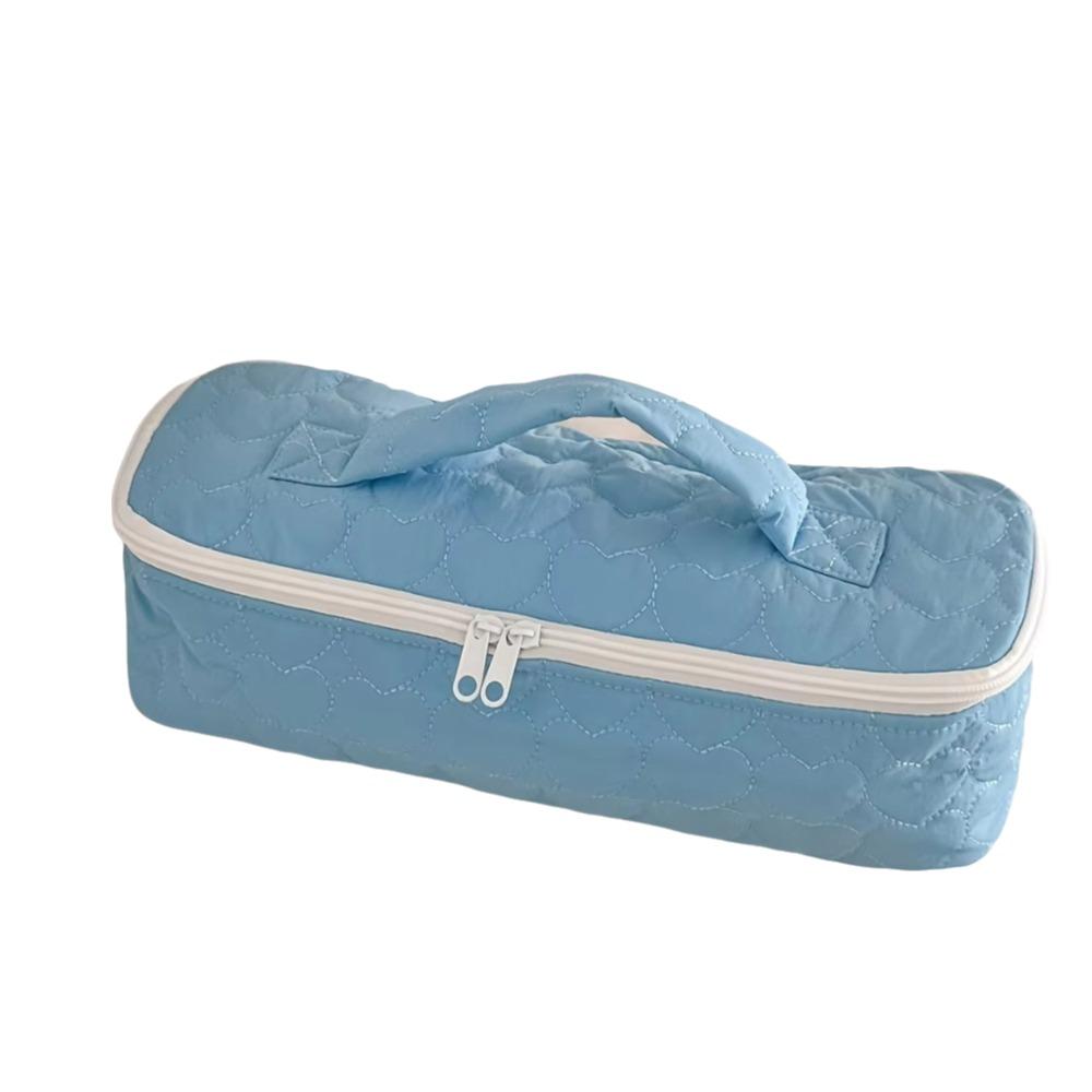 Large Capacity Curling Iron Carrying Case Zippered Closure Cosmetic Storage Pouch  Home Storage