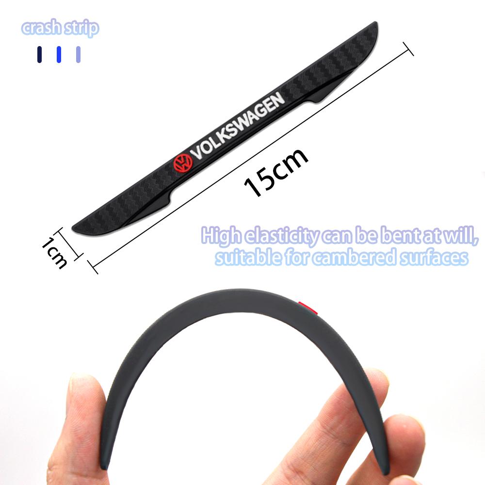 New 4pcs Rubber Car Door Edge Protector Stickers Anti Collision Strips For VW Passat 4 Tiguan Golf CC Polo GTI Motion MTM Touran zl8