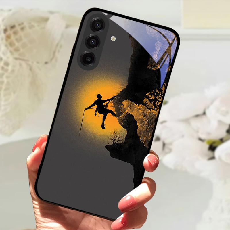 Чехол для Samsung Galaxy S25FE Модный Чехол-бампер с изображением Льва и Цветов из Закаленного Стекла Ударопрочный Защита Камеры для Galaxy S25 S 25 FE