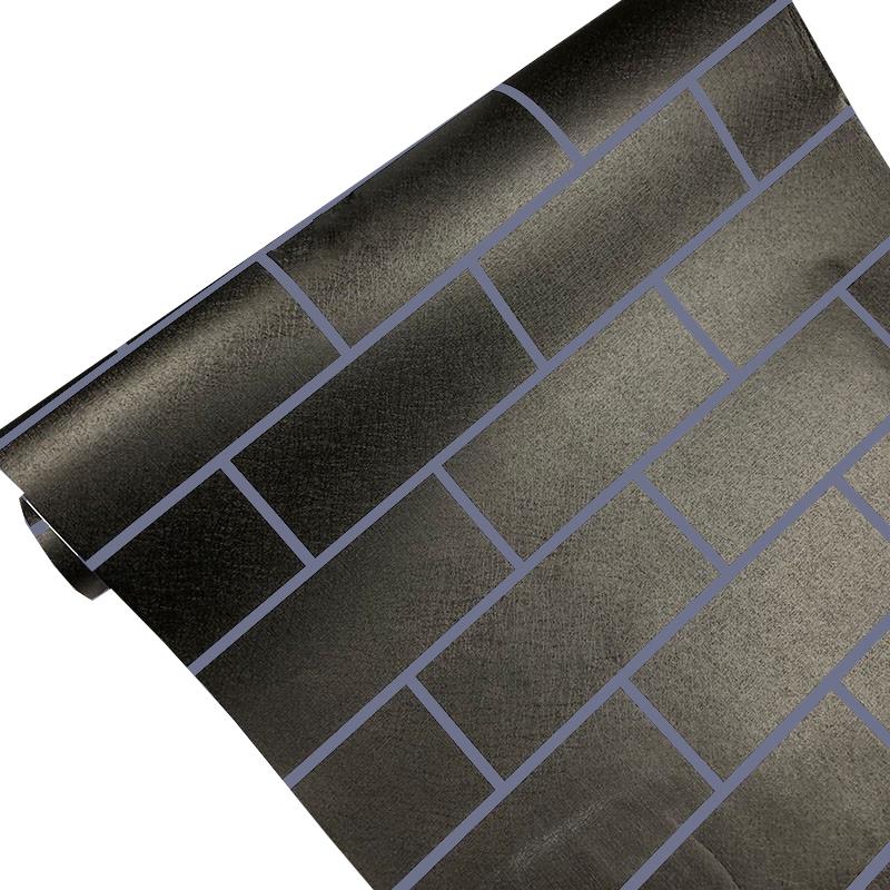 Скандинавский стиль Самоклеящиеся Черные Белые Кирпичные ПВХ Водонепроницаемые Обои ТВ Общежитие Спальня Комната Настенное Украшение Решетчатые Наклейки