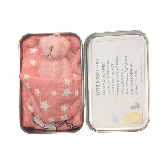 Plush Doll Personalized Gift Box Mini Stuffed Bear Set Soft Stress-Relief Companion for Teens Portable Cute Birthday Christmas Gift Comfort Security