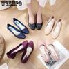 Spring and Summer Rain Shoes Female Shallow Mouth Fashion Rain Shoes Slope with Korean Version of Waterproof Shoes Ladies Sandals