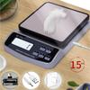 Бытовые многофункциональные кухонные весы Водонепроницаемые кофейные весы для взвешивания выпечки Прецизионные электронные ювелирные весы 15 кг /3 кг