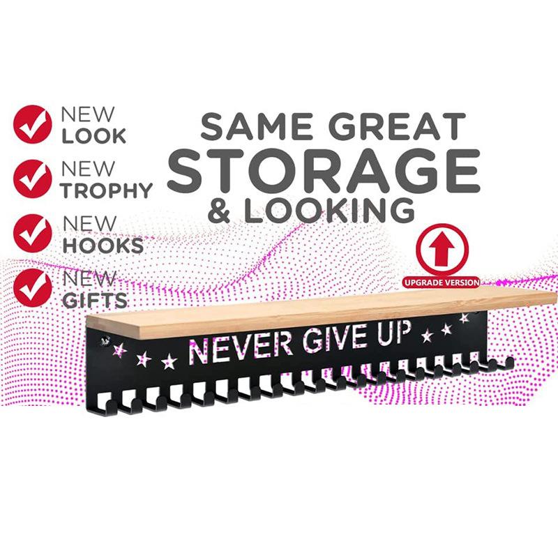 Medal Display Rack Trophy Shelf Medal Hanger Wall-Mounted Metal Display Holder For Sport Race Medal Trophy Home Decor