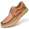 High-Quality Men's Lace-Up Breathable Casual Shoes Soft-Soled Business Office Loafers Fashionable And Comfortable Driving Shoes
