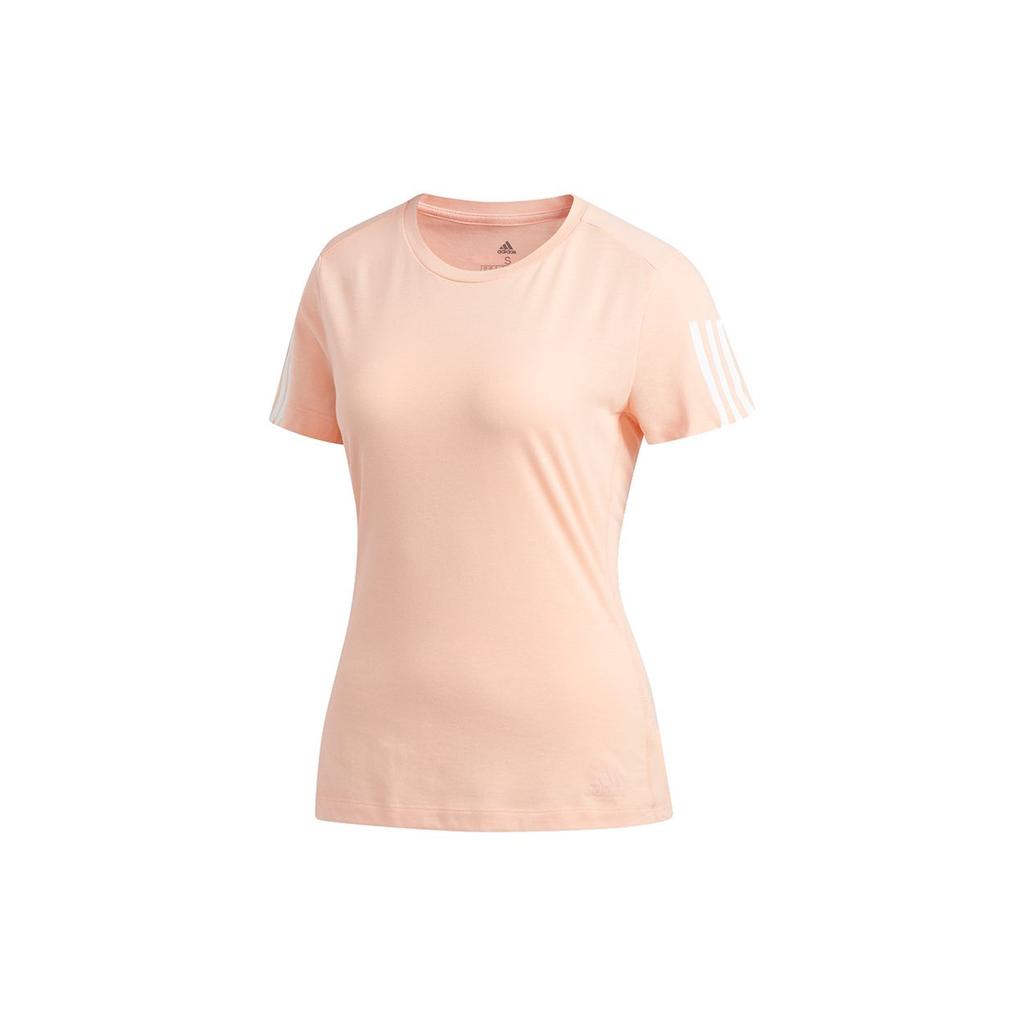 Adidas Run It Tee Soft Casual Running Round Neck Short Sleeve T-Shirt Women Tops Pink EJ8275