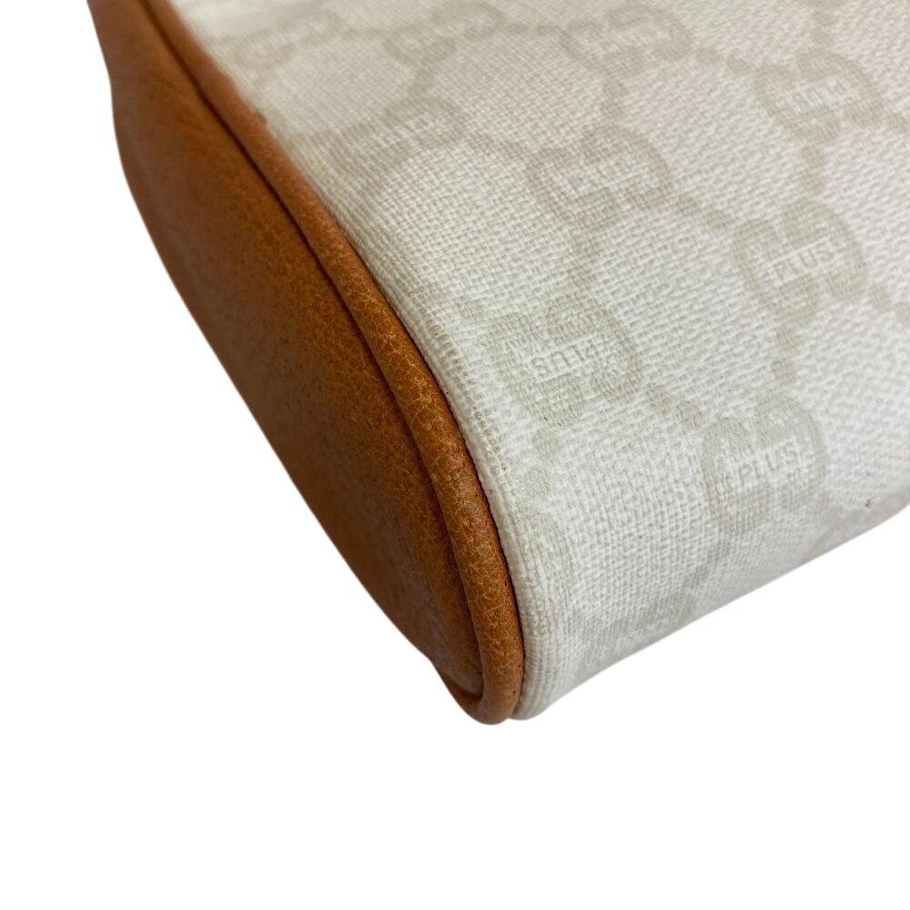 Gucci Клатч-кошелек старый Gucci GG plus ПВХ-покрытие холст деловая сумка белое ПВХ-покрытие холст Женский Б/У