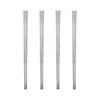 Aiju Stainless Steel Children's Chopsticks, 4 Pieces, Korean Popular Tableware