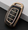 Car Key Case Cover for Hyundai Tucson Santa Fe Rena Sonata Elantra Creta Ix35 Ix45 I10 I30 I40 TPU 4 Button Fob Accessories