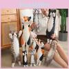 Standing Posture Cute Cat Plush Toy Pp Cotton Girls Gift Kids Decor Room