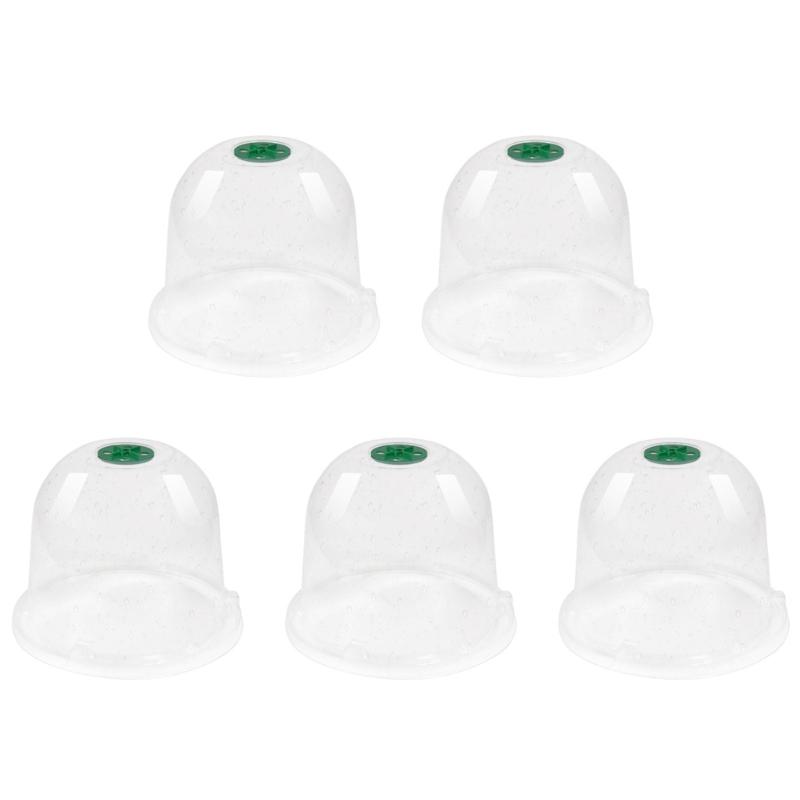Clear Gardening Covers Protective Cover Shielding Protectors for Plant Health Growth And Thermal Retention 5PCS