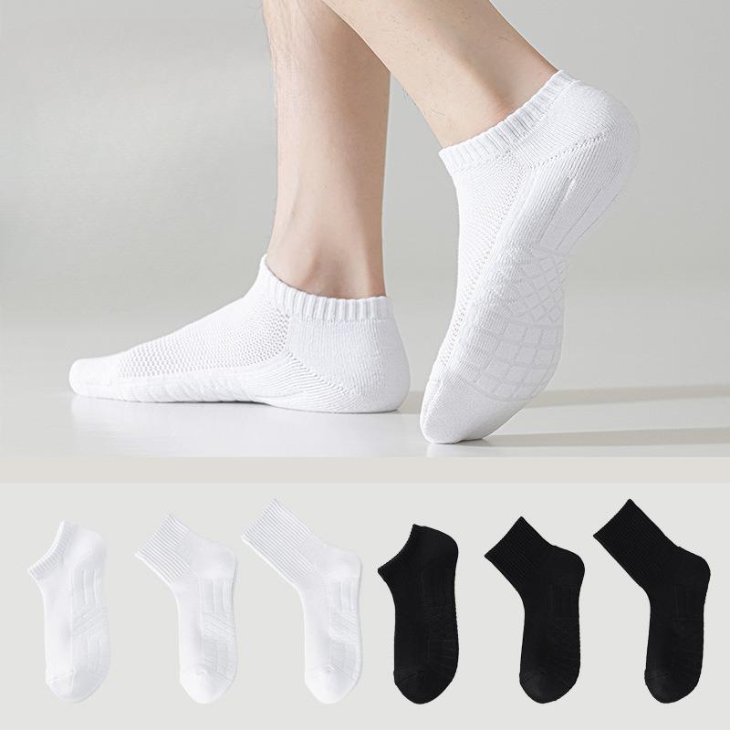 Мужские весенне-летние однотонные носки-трубы с махровым низом, влагопоглощающие и потоотводящие, с полынью и благовониями, не снимаются вместе с носками-трубами