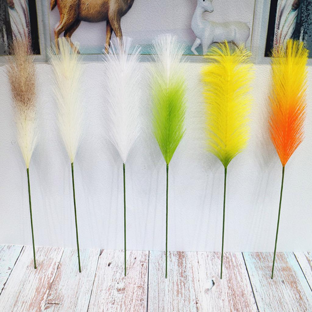 Stylishs Indoor Decors Artificial Pampas Grass Branch Perfect for Weddings Parties Home Accent Add Vibrancy to Event