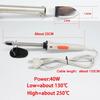 40W Mini Leather Iron Portable Ironing Tool Wrinkle Removal Repair Pure Copper Head Plastic Soldering Iron
