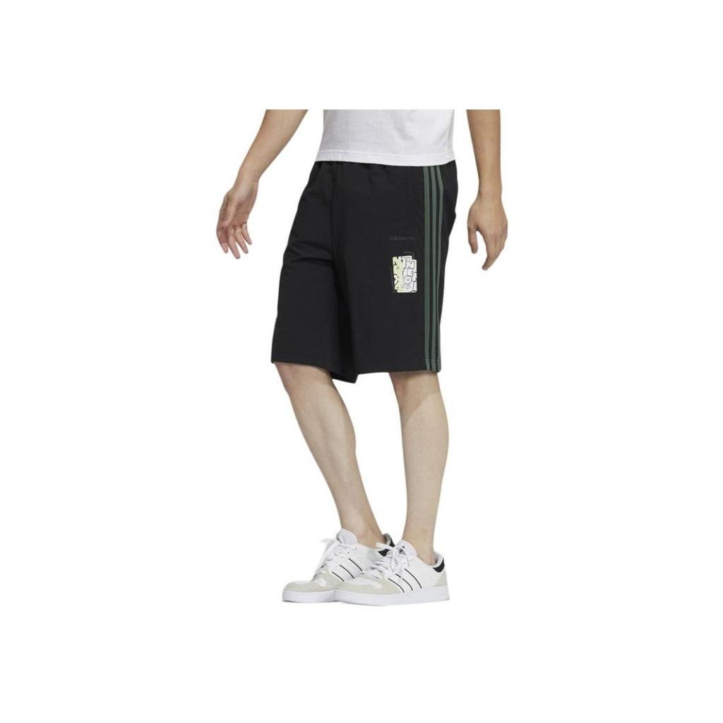 Adidas Наклейки нео-граффити с принтом, шорты, мужские брюки, черные GP4833