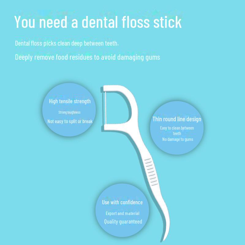 Ультратонкие зубные нити: 30/50 Пакеты и коробки для семей - Высокопрочная проволока для зубочисток