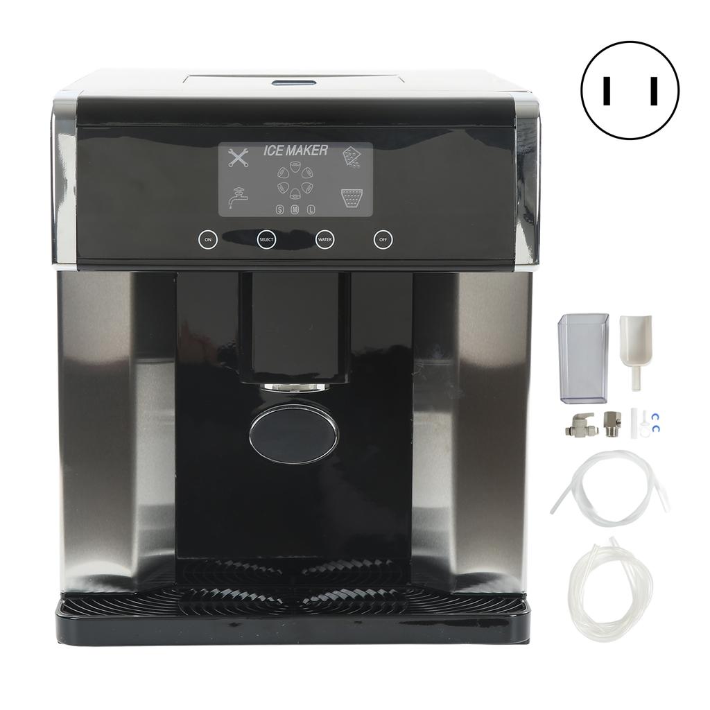 Home Ice Maker Machine 2 In 1 Ice Maker Water Dispenser LCD Touch Display Ice Maker Countertop US