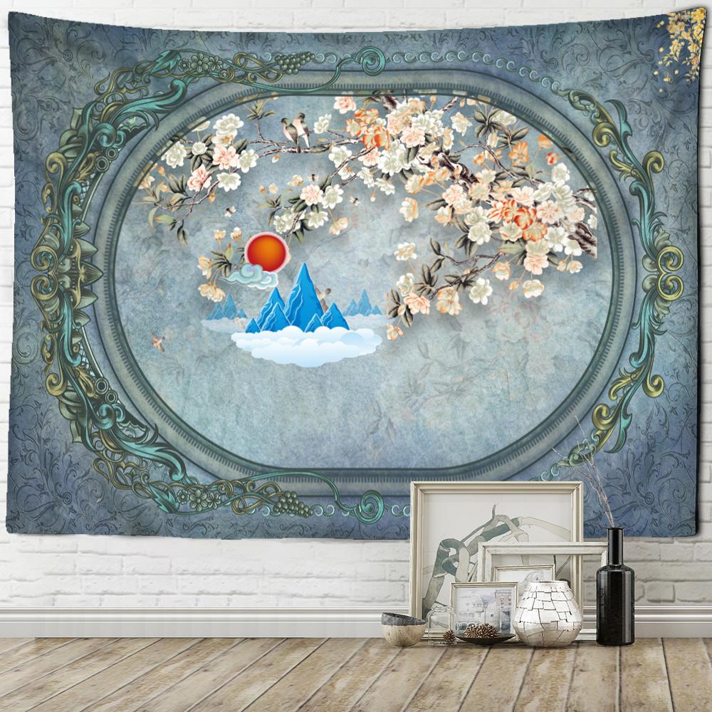 Половина мандалы простой настенный гобелен в стиле бохо эстетическая комната искусство психоделическое колдовство хиппи домашний декор