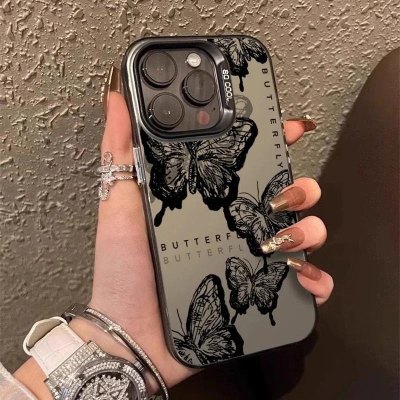 Матовый чехол-бабочка для Xiaomi Mi 15 14 14T 13 13T 12 12T 12X 12S 11 Lite POCO F6 F5 X6 X5 X3 M6 Pro 5G 4G M5S Акриловая крышка