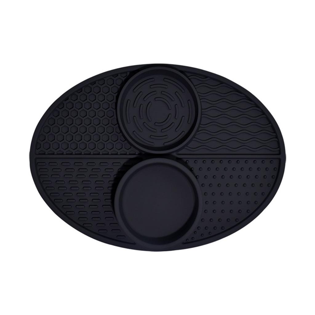 Силиконовая двойная миска для питомца, коврик для вылизывания, нескользящая, для медленного поедания, кормушка для вылизывания, коврик для котов для улучшения пищевых привычек питомца