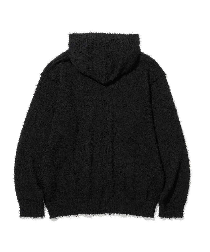 KNITTED Tail Hoodie Knit Black