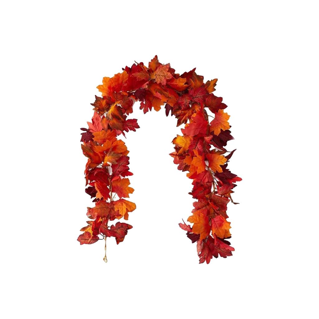 Wreath Maple Leaf Wreath Maple Leaf Wreath Hanging Vine Wreath Artificial Leaf Wreath Thanksgiving Decoration