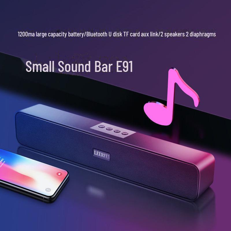 Трансграничная Bluetooth-саундбар с сабвуфером для телевизора, компьютера и мобильных устройств — модель E91