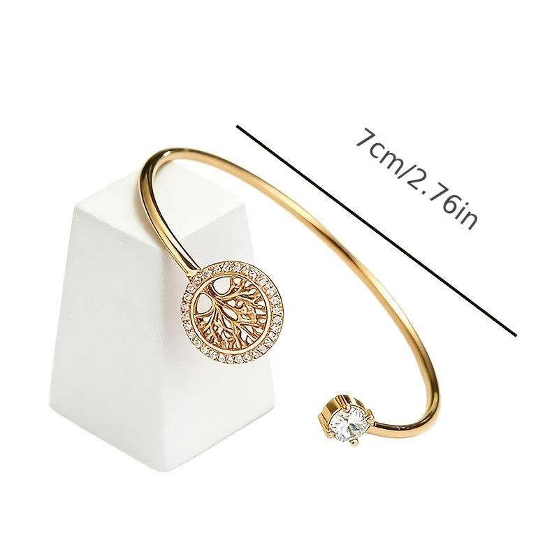 Summer beach accessories, niche design hand jewelry, tree of life jewelry, high-end open bracelet, creative Valentine's Day gift