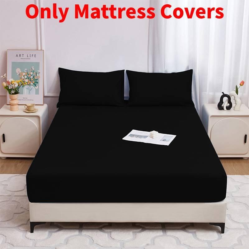 Solid Color Bed Cover With Soft Polyester Fabric For Home Bedroom Use