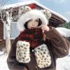 3 In 1 Winter Scarf Hat Knitted Windproof Warm Elastic Tiger Pattern