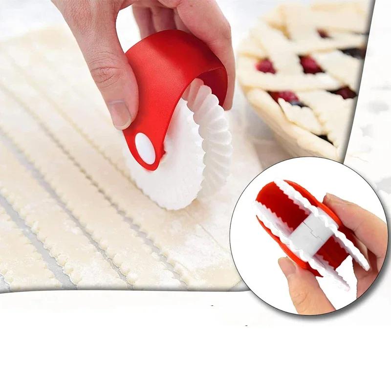 Кухонный резак для пиццы, кондитерских решеток, резак для декора тортов, пластиковый колесный ролик для пиццы, кондитерских изделий, пирогов, корочка для выпечки, инструменты
