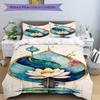 3pcs Lotus Bloom Soft Comfortable Bedding set, For Bedroom, Guest Room And Dorm, All - Season Use, High-Definition Printing157