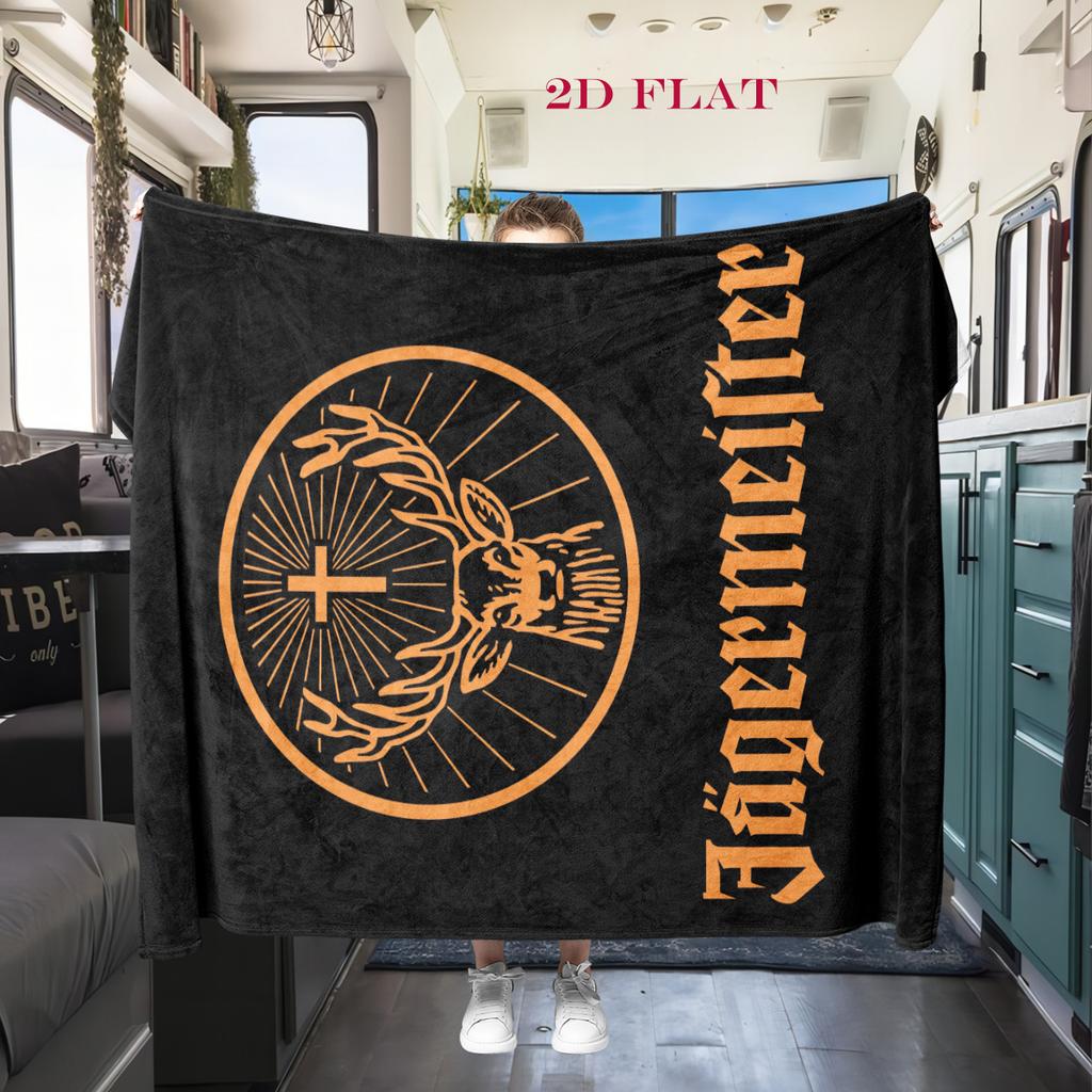Jägermeister: Bold Emblem Brick Wall blanket sofa blanket blanket sheet Christmas gifts Outdoor plush blanket