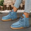 Women Boots  New Tassel Style Platform Boots Retro Fashion Ankle Boots Women Outdoor Walking Shoes for Women Botas De Mujer