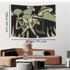 Terrifying Alien Tapestry Whimsical Illustrated Wall Hanging Suitable For Bedroom Living Room Dormitory Wall Decoration