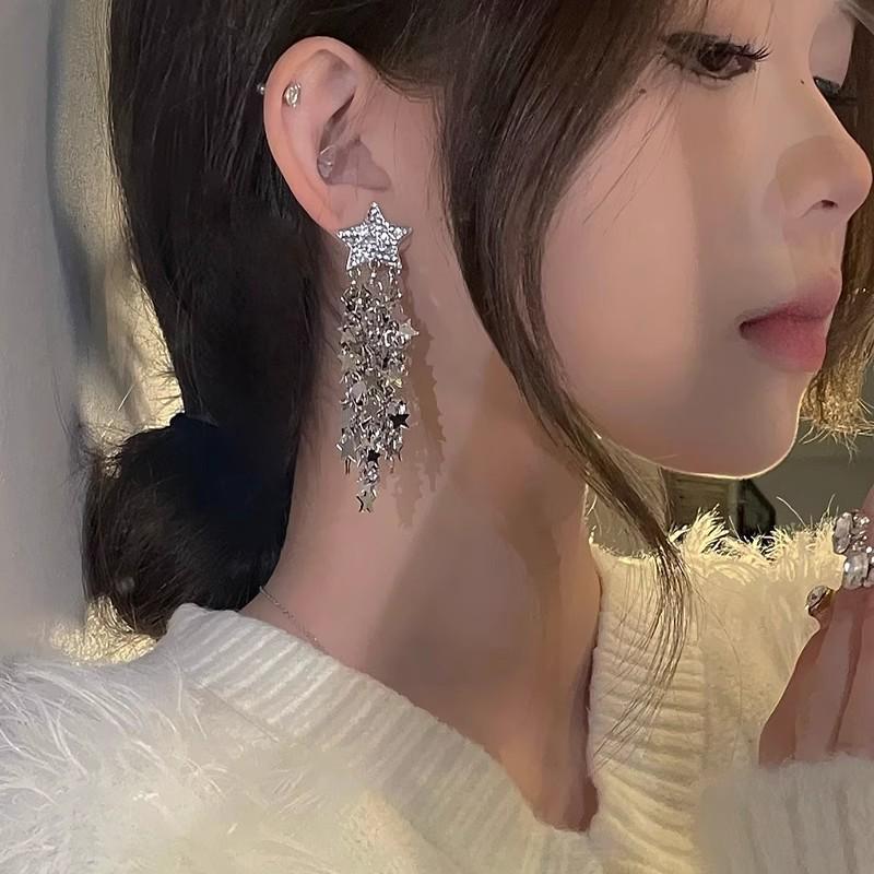 Вайб острой девчонки: 2025 Милые и Крутые Нишевые Серьги-кисточки - Шикарный и Стройнящий Длинный Дизайн