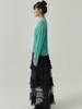 SORRY, TOO MUCH LOVE Classic Cable Wool Blend Knit_Mint_Green