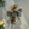 Beer Drinking Frog Welcome Doorbell Sitting Sunglasses Frog Door Bell Home Office Entrance Decorative Bell Animal Lovers Gift