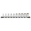 HS410 1/2" (12.7mm) Socket Set (Hexagonal with Holder), 10 Pieces