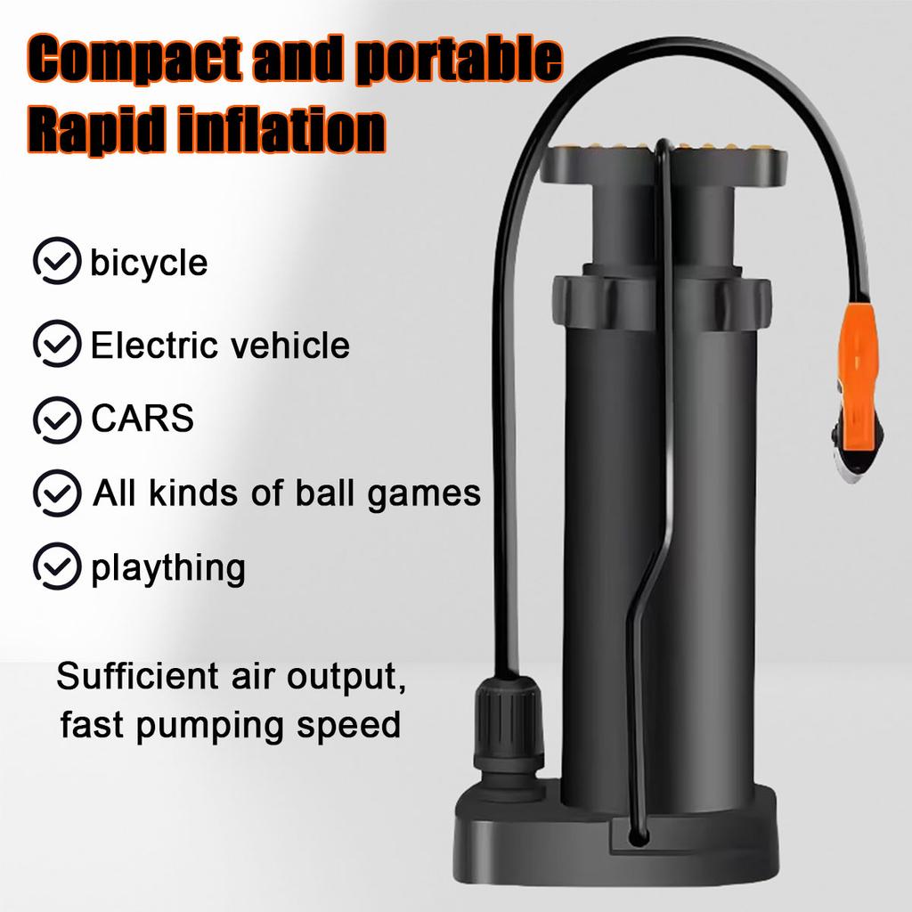 Foot Pump Motorcycle Bicycle Car Swimming Ring Ball Pedal Household Multi-function Pump Compact, Labor-saving Inflation Fast