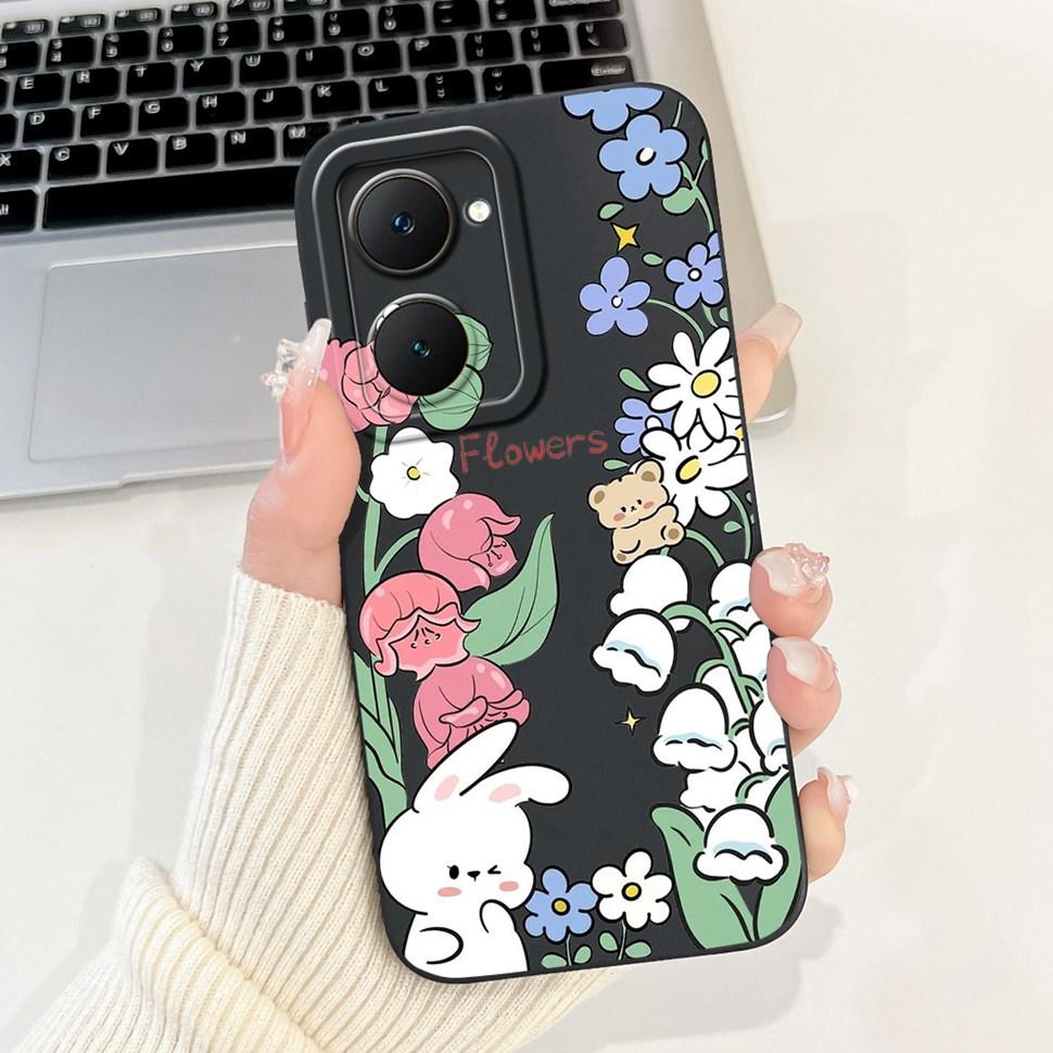Модный окрашенный чехол для Vivo Y03 Силиконовый мягкий тонкий Fundas для телефонов Vivo Y03 Y03T Y18 Y18i Y28s 4G Чехлы Сумки 6.56"