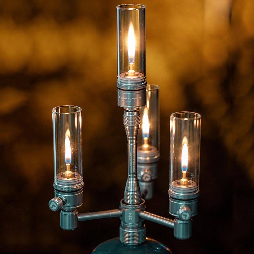 Газовый фонарь для кемпинга, оборудование для лагеря, газовая свеча, абажур, держатель лампы для нашей палатки, походов, чрезвычайных товаров для кемпинга