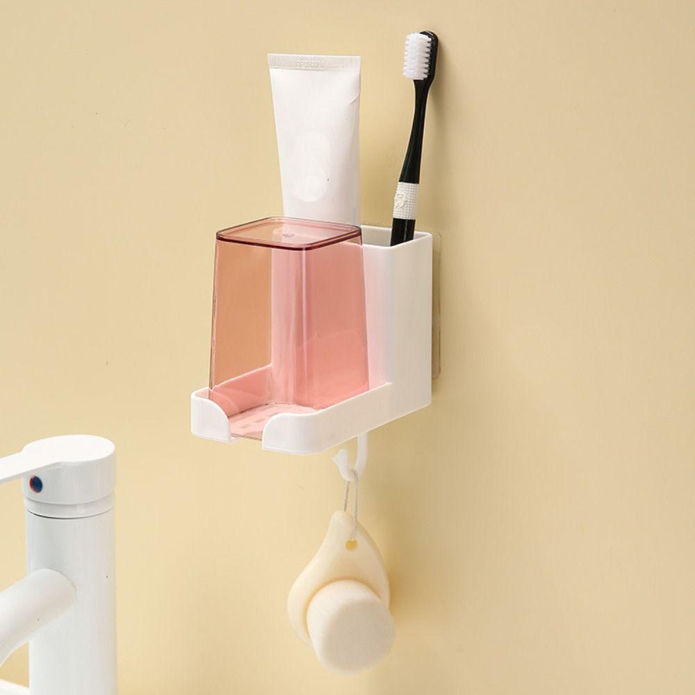 С чашкой держатель зубной щетки милый органайзер для зубной пасты картридж походные принадлежности для кемпинга