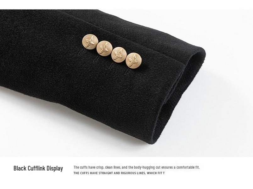 Мужской весенне-осенний костюм из кашемировой шерсти: Короткий повседневный блейзер и формальное пальто